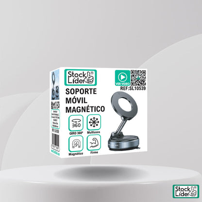 Soporte para el móvil en el coche con ventosa | Magnético 360º