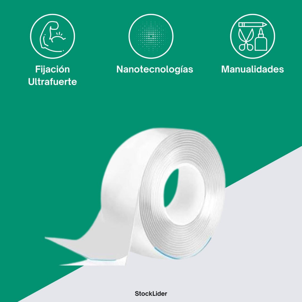 Cinta de Doble Cara Fuerte con Tecnología Nanotec